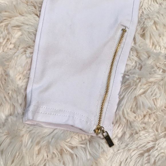 White Moto Jeggings!! - Picture 7 of 7